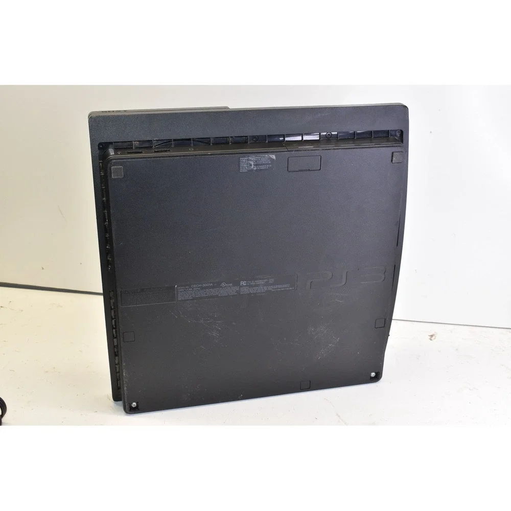 Sony PlayStation 3 Slim Charcoal Black Console CECH-3001A 160GB Works- READ